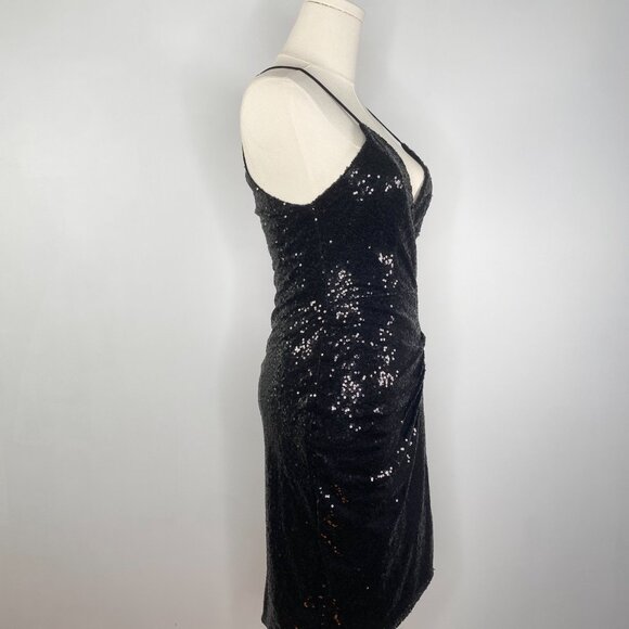 NEW W/ TAGS - Sequin Black Dress - Picture 4 of 11